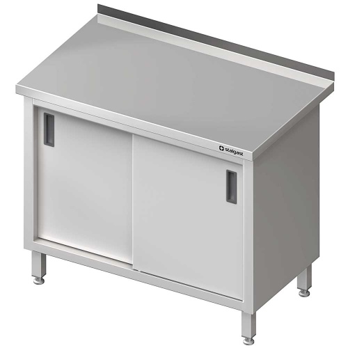  Stalgast - Stół przyścienny z drzwiami suwanymi 1200x600x850 mm - Centrum Wyposażenia Sklepów (1)