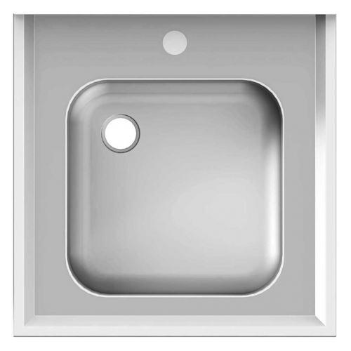  Stalgast - Stół ze zlewem 1-kom.,bez półki 700x700x850 mm skręcany - Centrum Wyposażenia Sklepów (1)