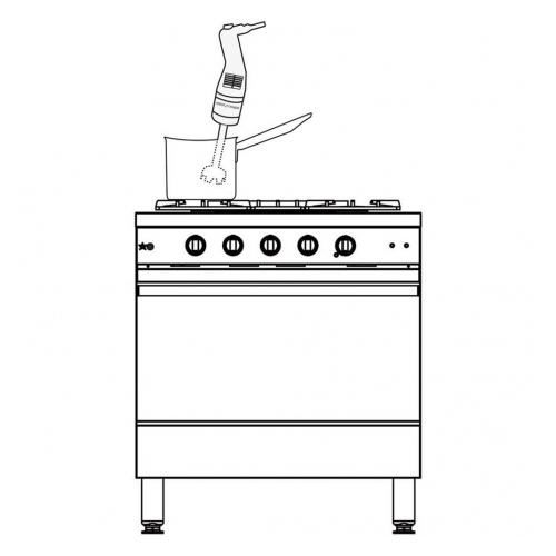  Stalgast - Mikser ręczny mini mp 190 combi - Centrum Wyposażenia Sklepów (2)