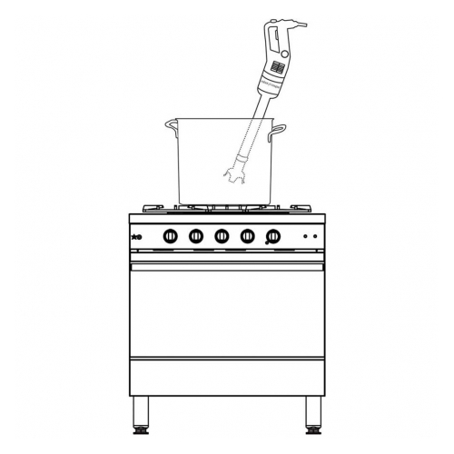  Stalgast - Mikser ręczny cmp 250 v.v. 0,25 kw - Centrum Wyposażenia Sklepów (2)