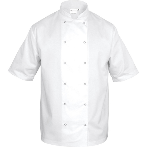  Stalgast - Bluza kucharska biała krótki rękaw s unisex - Centrum Wyposażenia Sklepów (1)