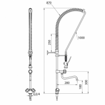 Napełniacz z wylewką [ Stalgast] - Centrum Wyposażenia Sklepów (2)