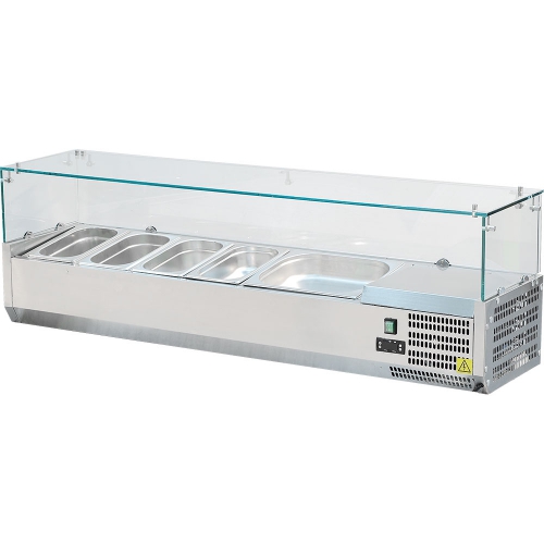  Stalgast - Witryna chłodnicza nastawna 6x1/4gn1400x335x435mm - Centrum Wyposażenia Sklepów (1)