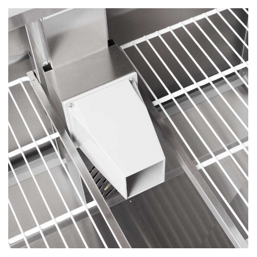  Stalgast - Stół chłodniczy sałatkowy z nadstawą szklaną 392 l +2/+8°c 1365x700x1300 - Centrum Wyposażenia Sklepów (2)