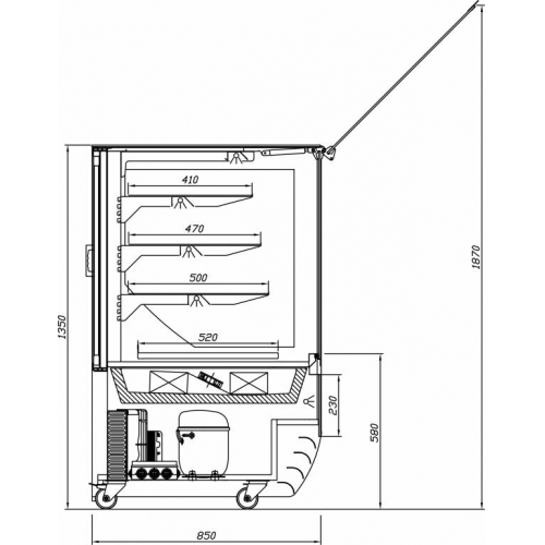 Lada chłodnicza cukiernicza Juka - MAGNUM - Centrum Wyposażenia Sklepów (4)