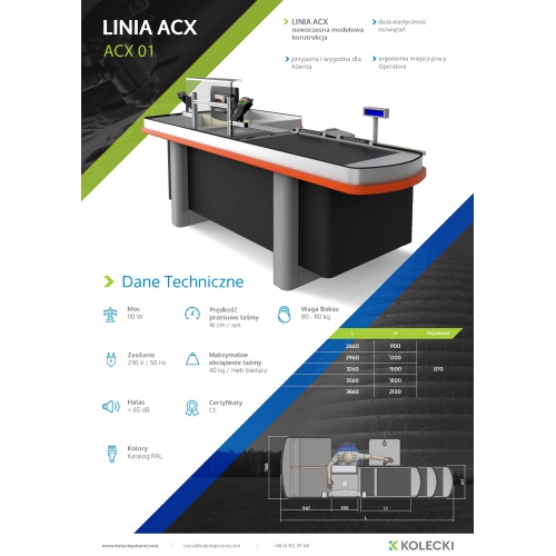 Boks kasowy Kolecki - ACX 01 - Centrum Wyposażenia Sklepów (7)