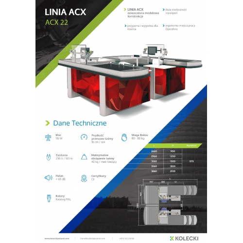 Boks kasowy Kolecki - ACX 22 - Centrum Wyposażenia Sklepów (4)